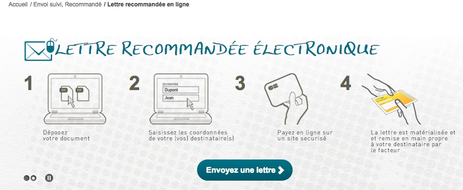 lettre recommande la poste