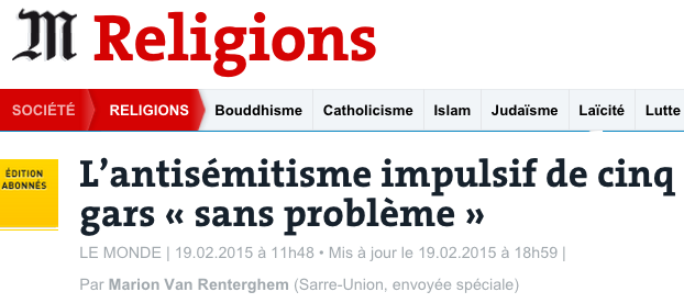 antisemitisme sarre union