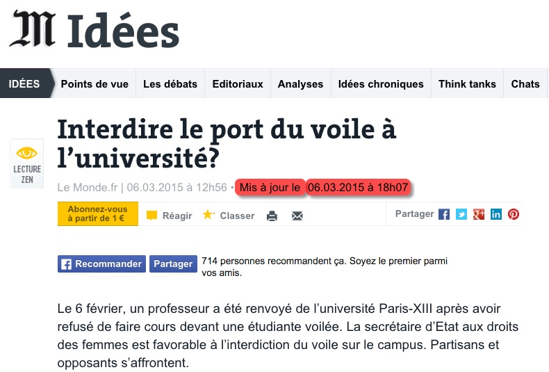 voile université le monde