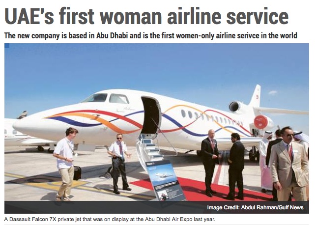 UAE avion pour femmes