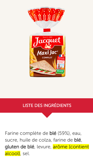 contient alcool jacquet