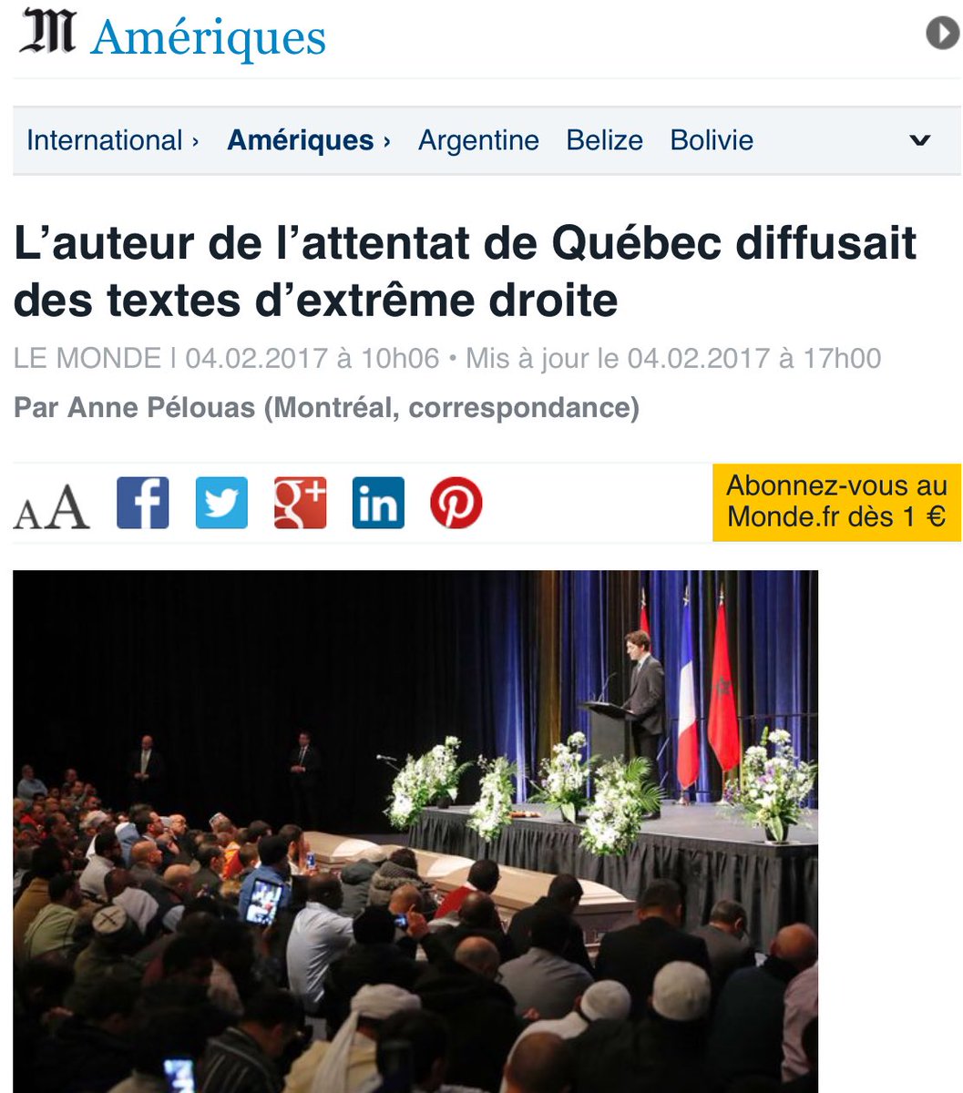 attentat quebec