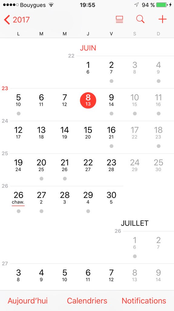 calendrier musulman mensuel iphone