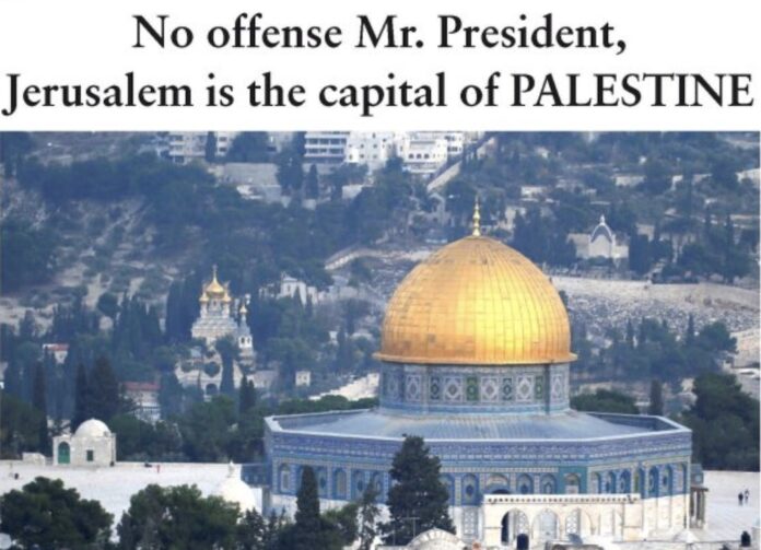Jérusalem, capitale de Palestine