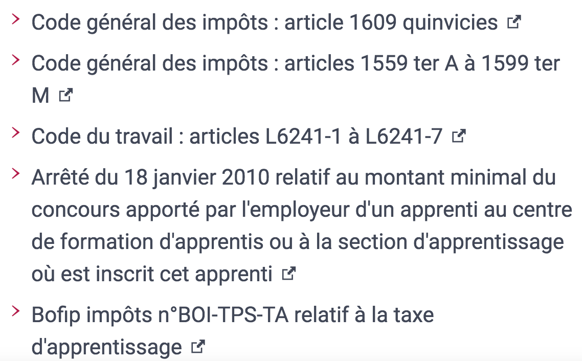 taxe apprentissage