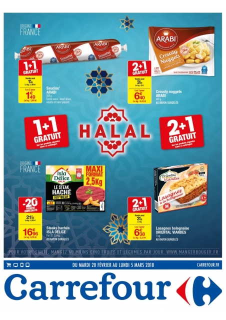 catalogue carrefour halal