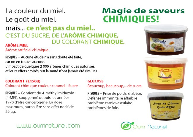 miel chimique oumnaturel