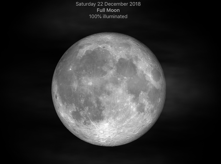 full moon december 22 2018