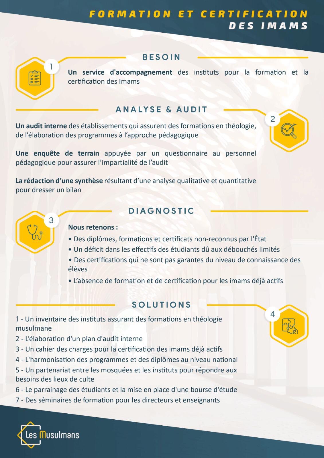 feuille route formation imam