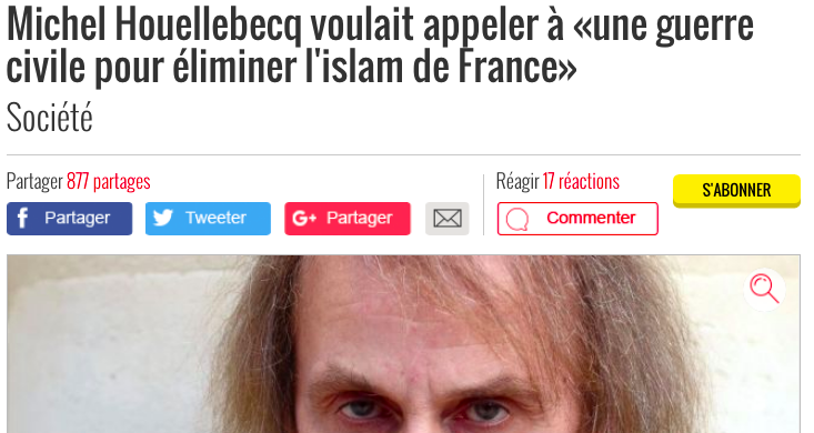 houellebecq guerre civile islam