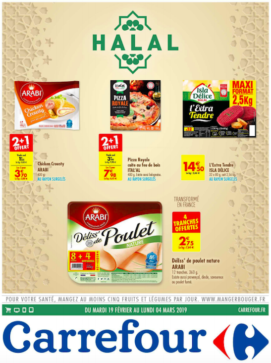 catalogue carrefour halal