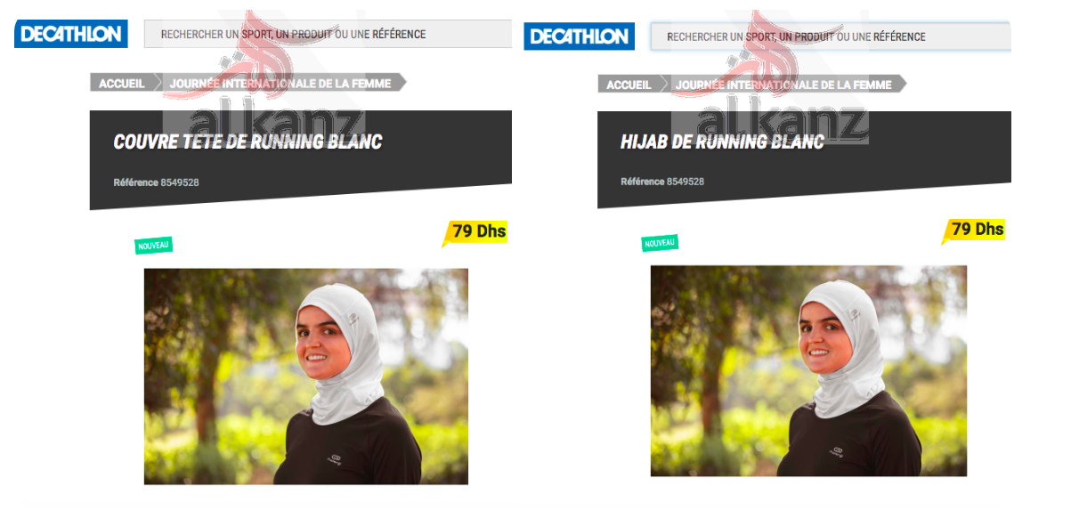 decathlon hijab couvre tete