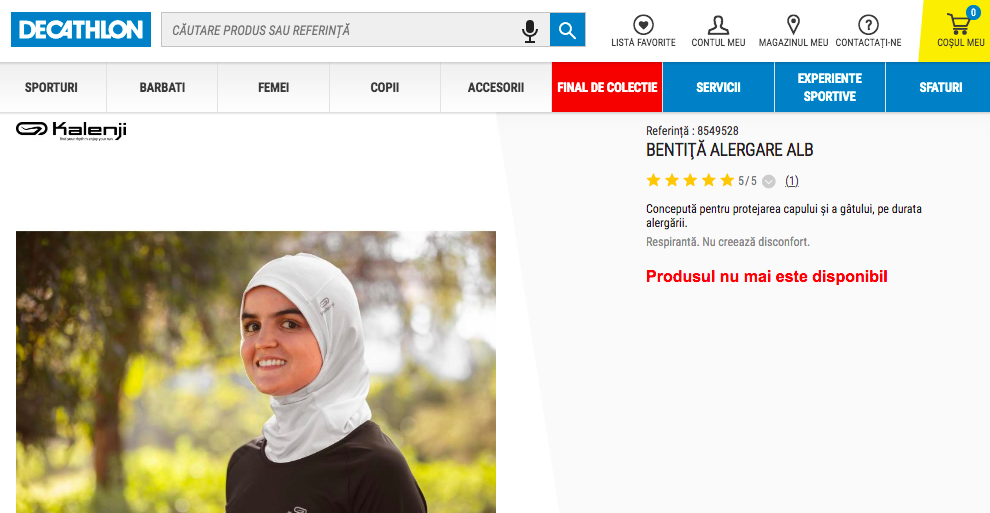 Hijab running Decathlon Decathlon Roumanie