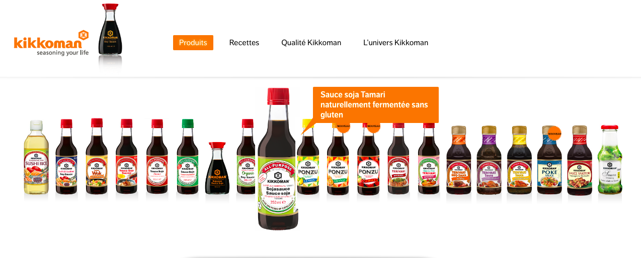 Sauce soja sans gluten – Tamari Kikkoman 250ml – Certifiée sans blé