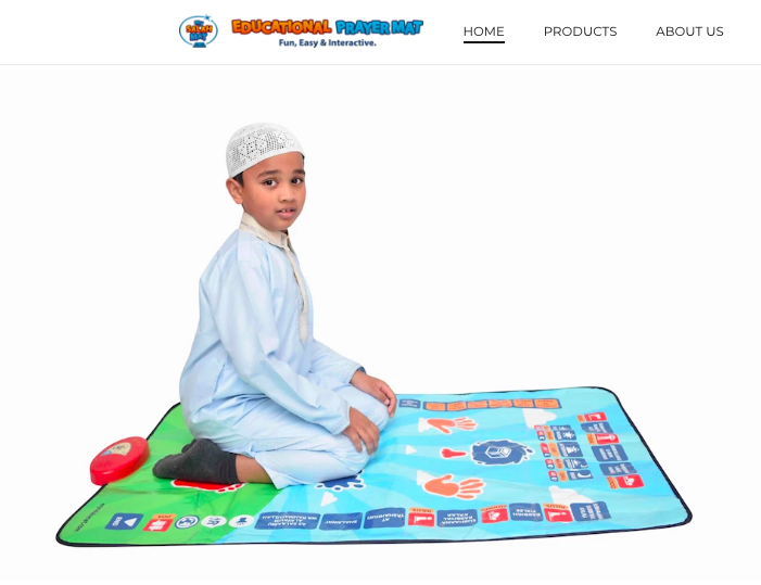 Tapis de prière interactif pour enfants musulmans