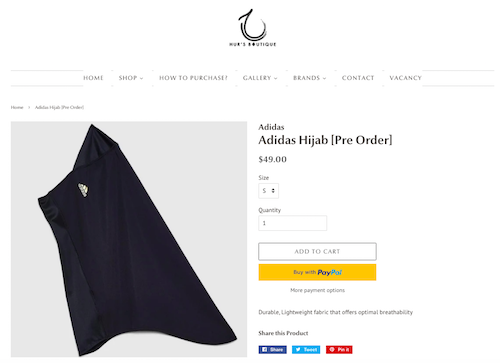 Adidas hijab