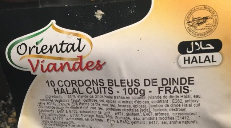 Oriental Viandes cordons bleus de dine