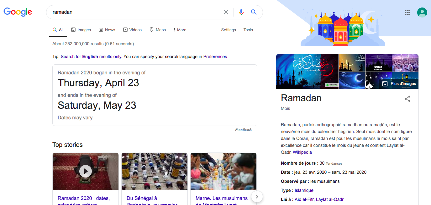 ramadan Google