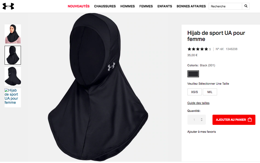 Under Armour hijab