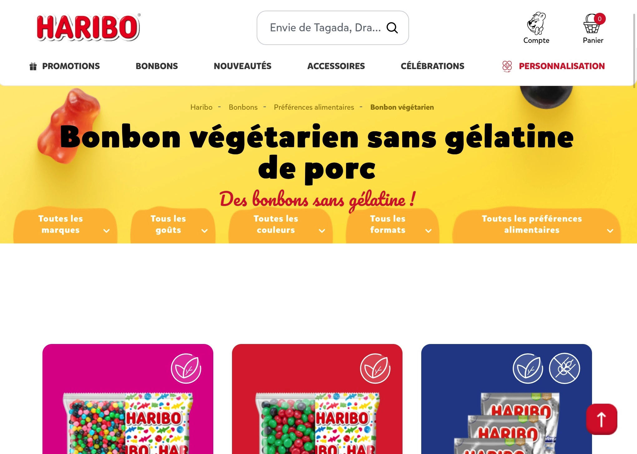 Liste Bonbon Haribo Gelatine De Porc