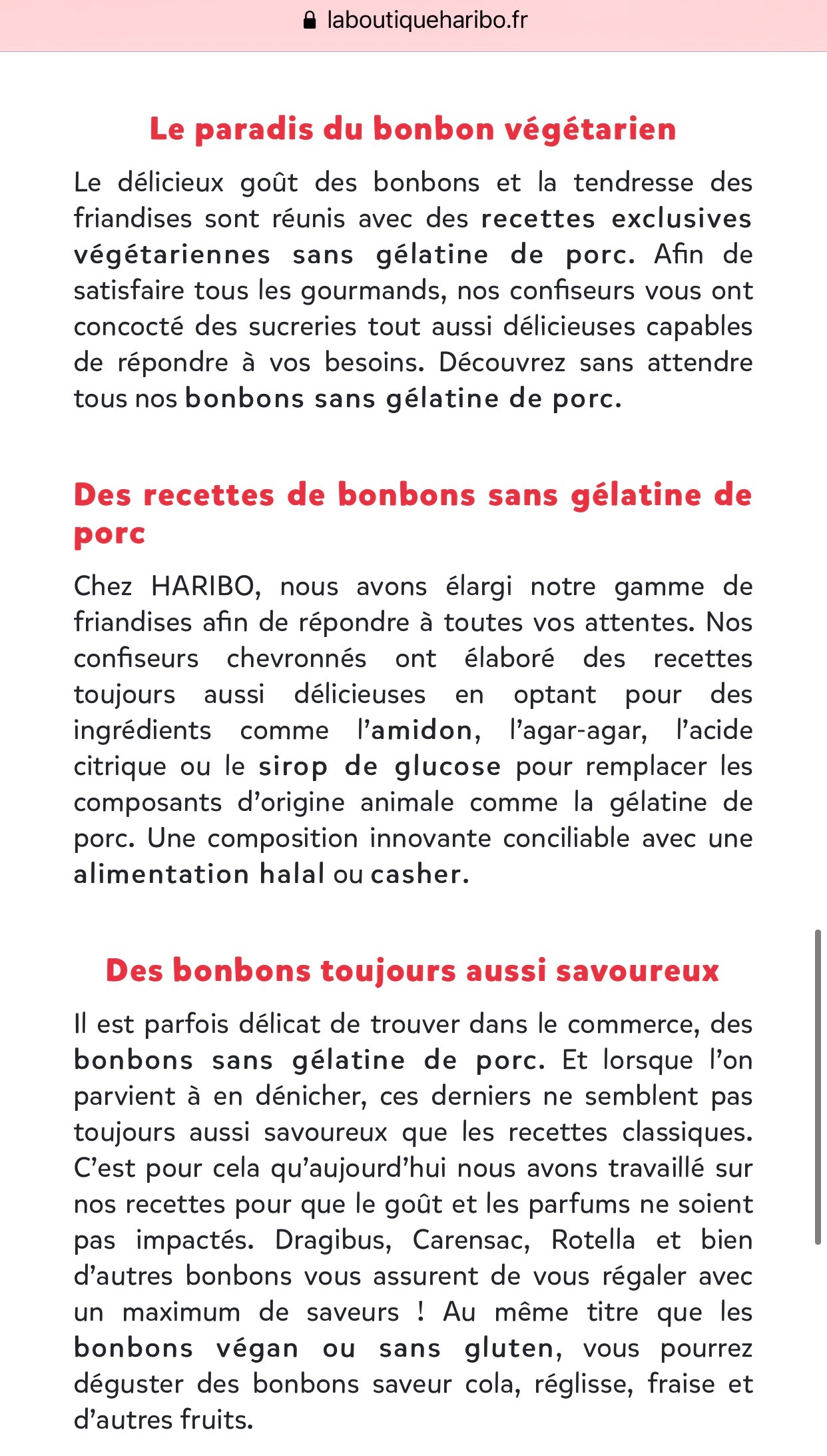 Comment élargir la nouvelle gamme de bonbons sans gelatine ?