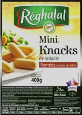 Mini knacks de volaille reghalal