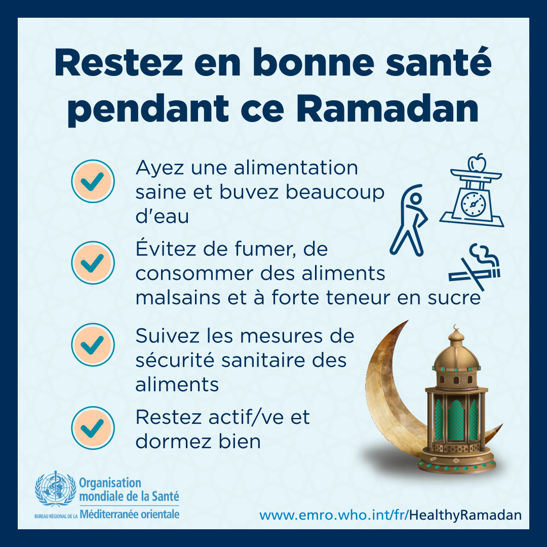 Ramadan et Covid-19 : l'OMS renouvelle ces recommandations