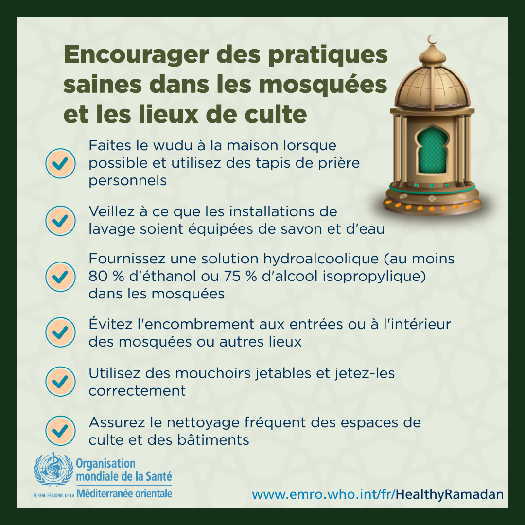 Ramadan et Covid-19 : l'OMS renouvelle ces recommandations