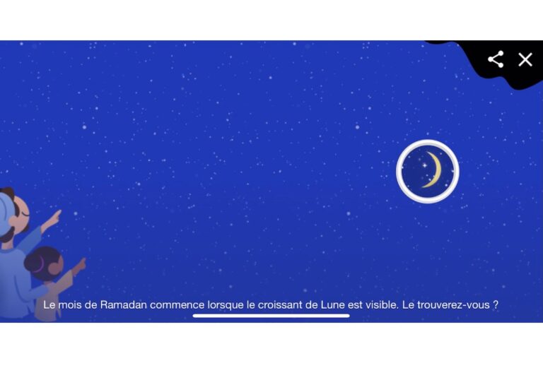 Ramadan : cherchez la lune – avec vos enfants – sur Google