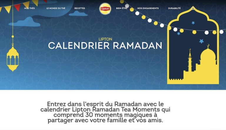 Lipton France assume son calendrier ramadan