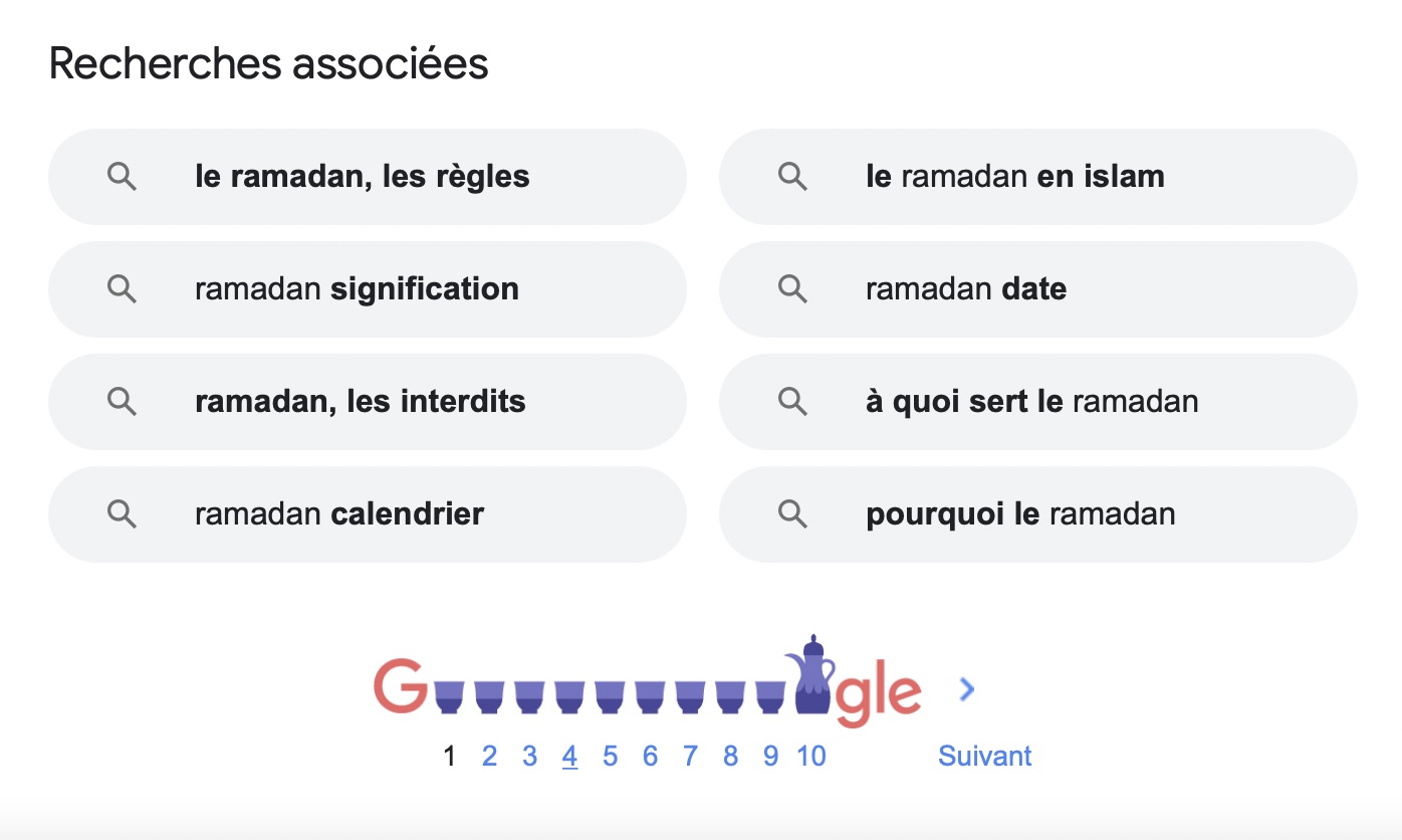 ramadan sur Google