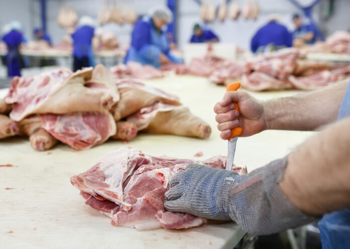 Abattoir découpe de la viande