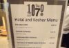 halal casher parlement britannique menu