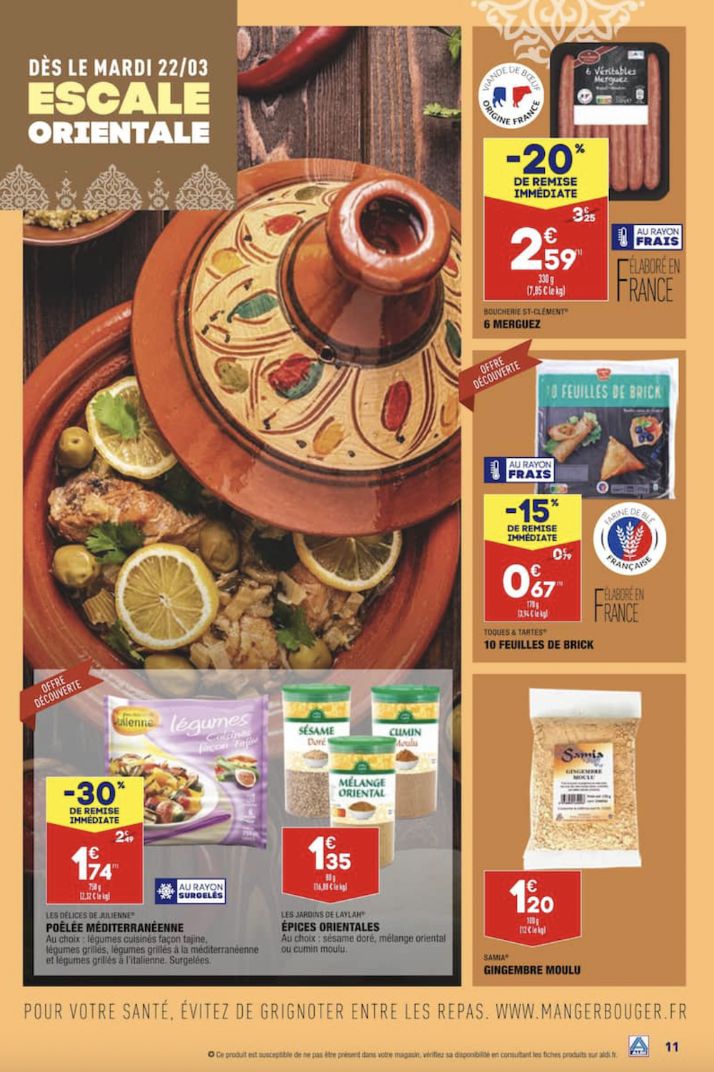 catalogue ramadan Aldi saveurs de l'Orient