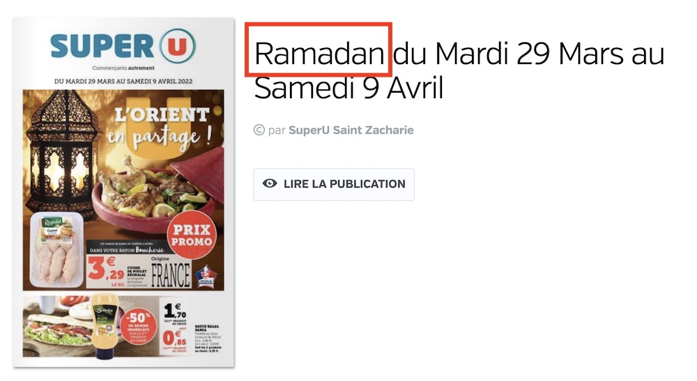 catalogue ramadan magasins U