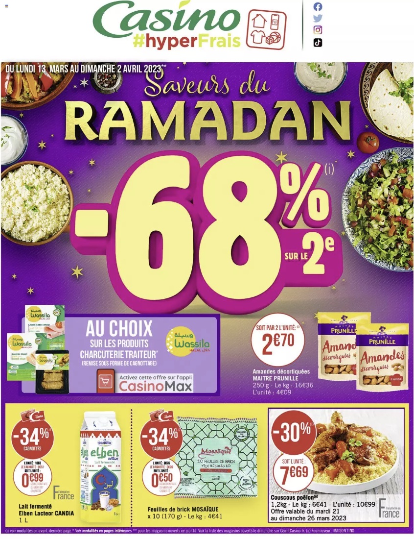 catalogue ramadan 2023 Casino hyper frais