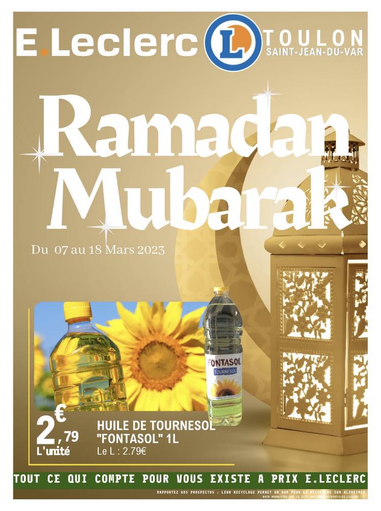 catalogue ramadan 2023 Leclerc Toulon