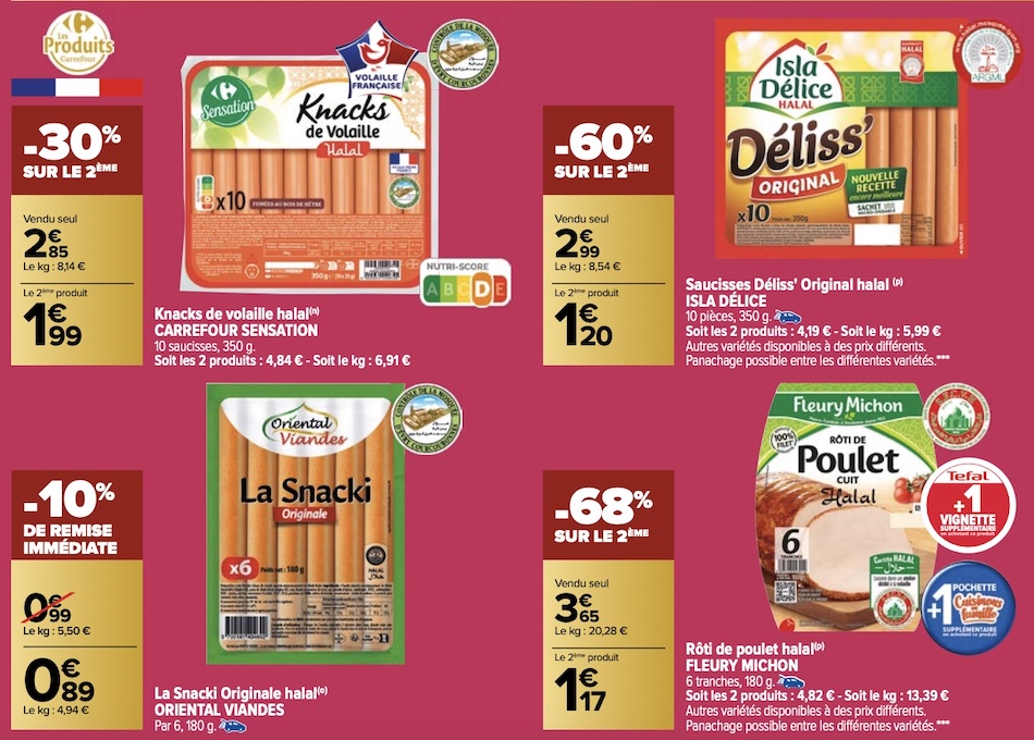 produits dits halal dans le catalogue ramadan 2023 - 1444 Carrefour produits dits halal dans le catalogue ramadan 2023 - 1444 Carrefour