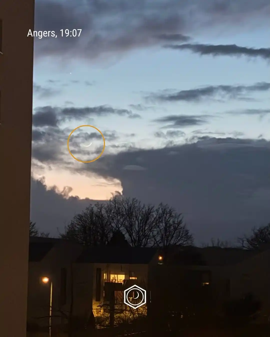 Observation du croissant lunaire, mercredi 18 février à Angers - Hilal France