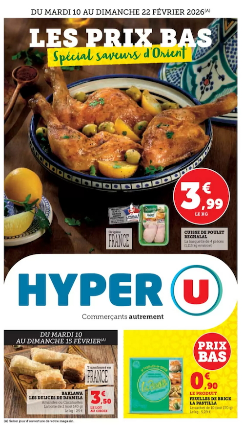 catalogue ramadan 2026 Hyper U saveurs d'Orient à prix bas catalogue ramadan 2026 Hyper U saveurs d'Orient à prix bas