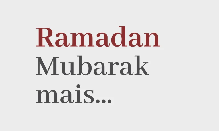 Ramadan mubarak, mais…