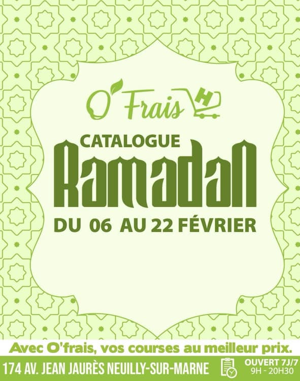 catalogue ramadan 2026 O'Frais catalogue ramadan 2026 O'Frais