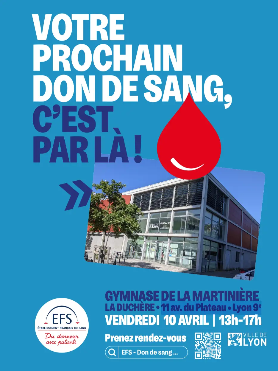 Don du sang à la mosquée de Plaisir, Yvelines Don du sang à la Duchère, vendredi 10 avril, Lyon 9e