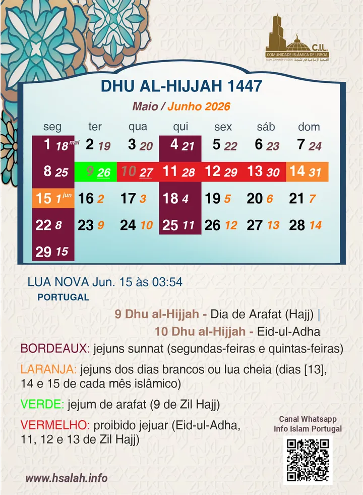 1er dhu al-hijja 1447 Portugal 1er dhu al-hijja 1447 Portugal