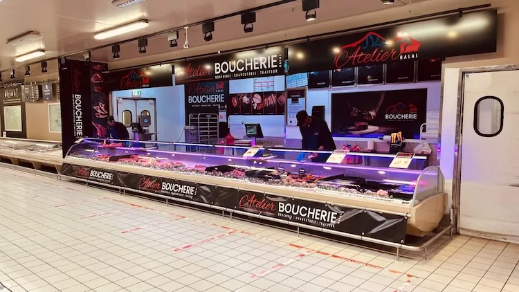 Boucherie halal, Carrefour Aulnay-sous-Bois