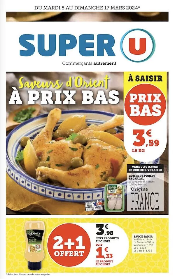 catalogue ramadan 2024 Hyper U saveurs d'Orient à prix bas