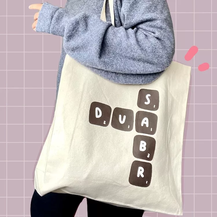 I dot doodle Dua & Sabr - Scrabble - Tote Bag