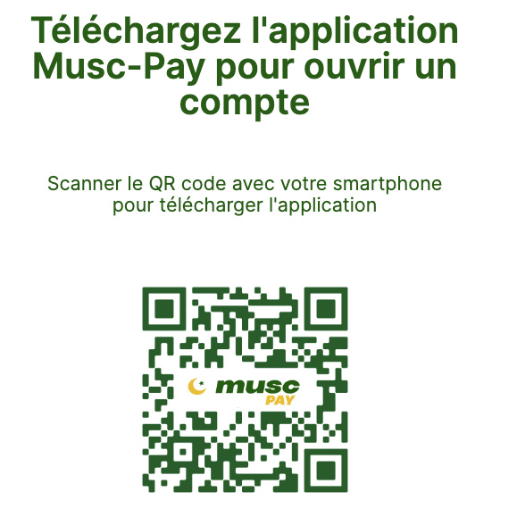 Musc Pay, compte de paiement