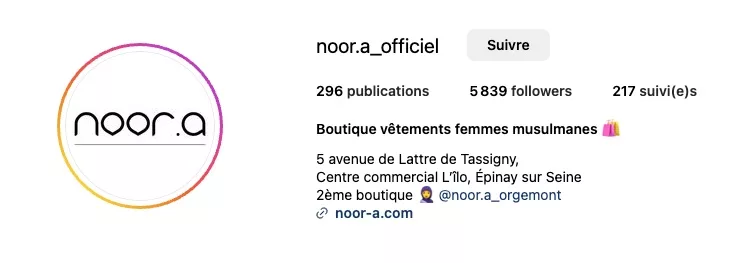 Noor-a boutique de prêt-à-porter pour femme musulmane