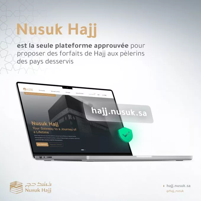 Nusuk Hajj unique plateforme de réservation